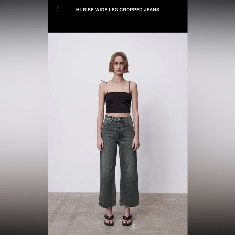 ZARA Wide Leg Jeans. Size US 4.